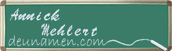 Annick Mehlert Visitenkarte